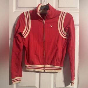 Vintage American Eagle Outfitters Pink and Cream Jacket